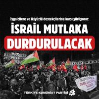 TKP'DEN İZMİR'DE 'İSRAİL SOYKIRIMI' EYLEMİ 