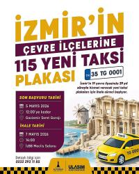 İZMİR TRAFİĞİNE 115 TAKSİ DAHA GİRİYOR