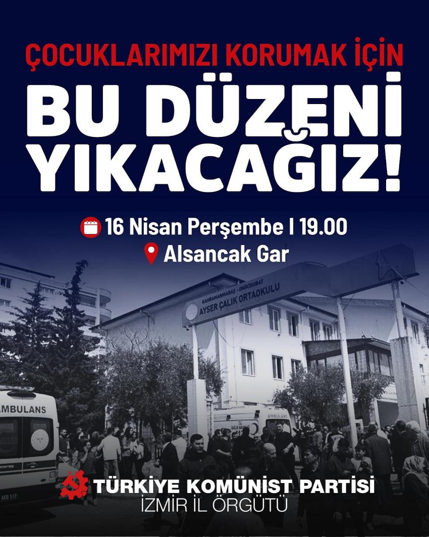 TKP İZMİR ALSANCAK'TA YÜRÜYÜŞ YAPACAK