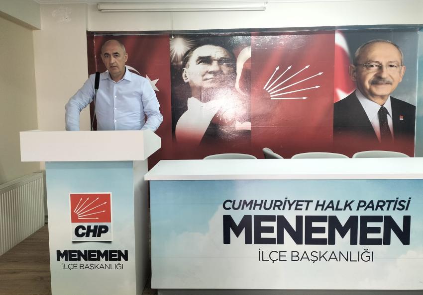 CHP MENEMEN'DEN PEHLİVAN'A SERT KONSER TEPKİSİ