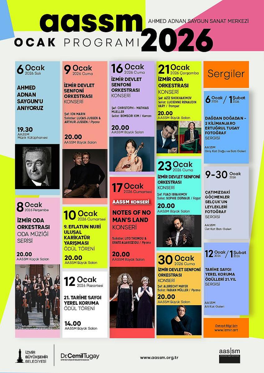 İZMİR'DE YENİ YIL SANAT İLE BAŞLIYOR